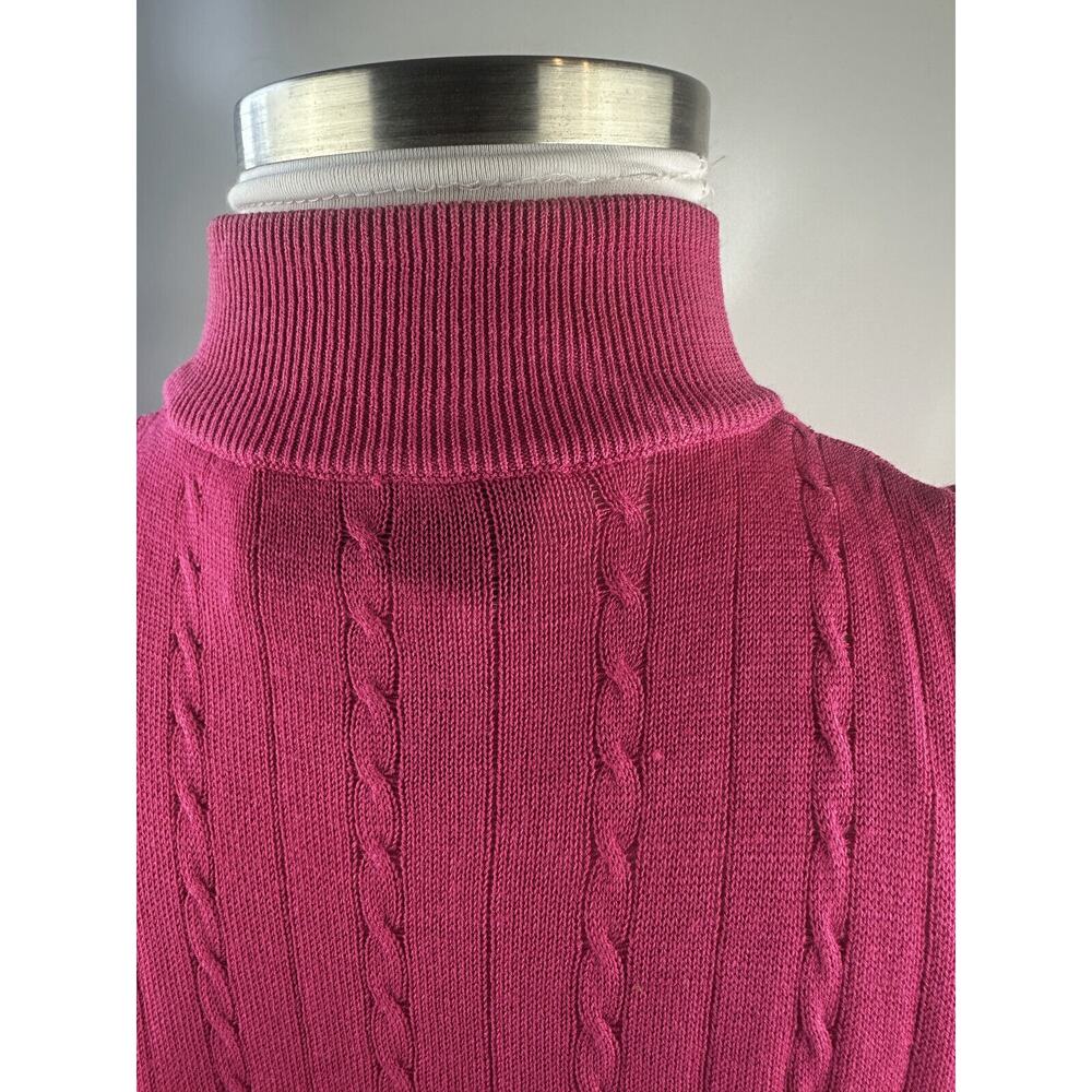 Diane Gilman Silk Cable Knit Sleeveless Top & Button Cardigan Set Plus Size 2X - Picture 7 of 16
